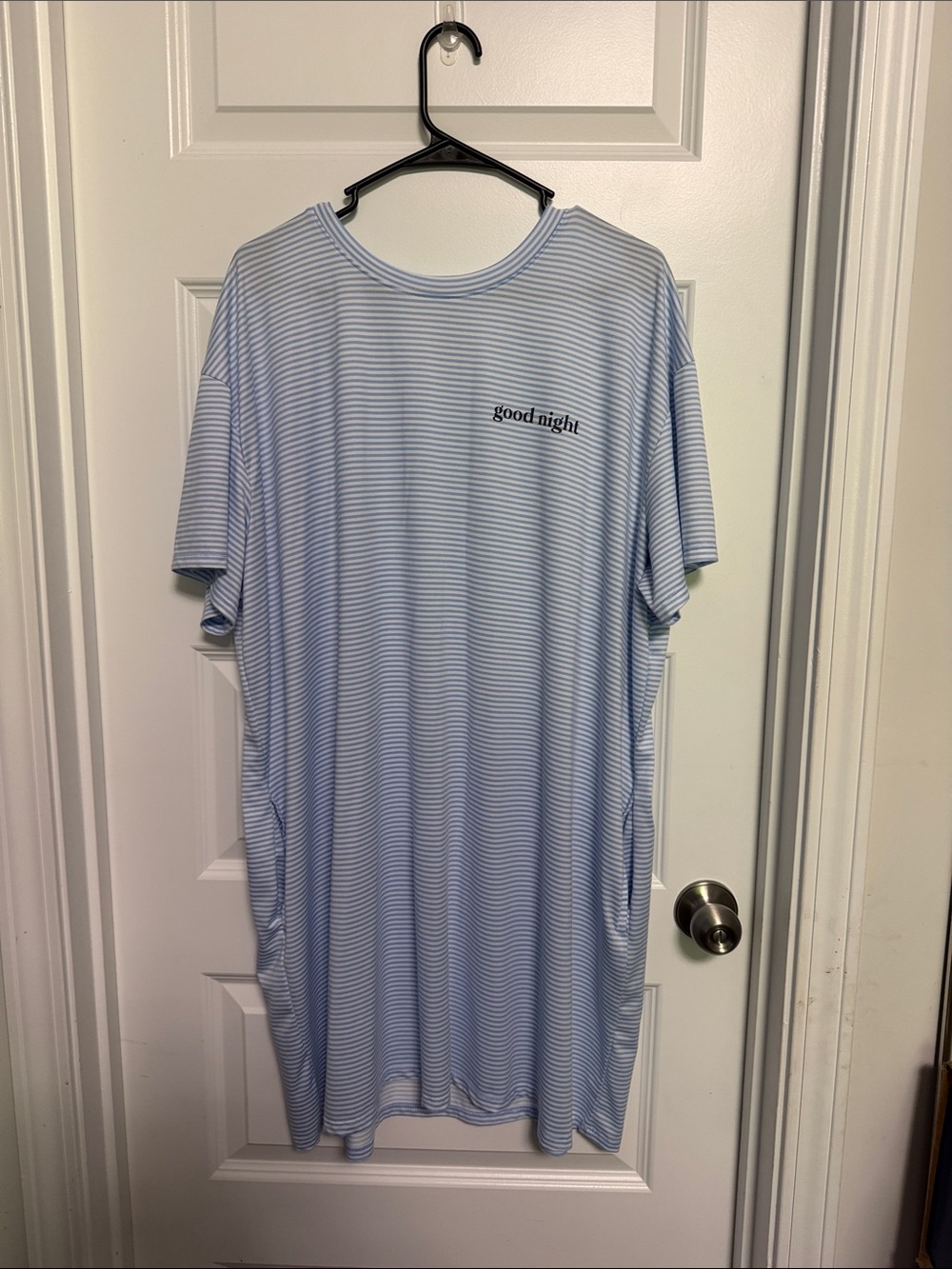 Good Night Light Blue Striped Nightshirt